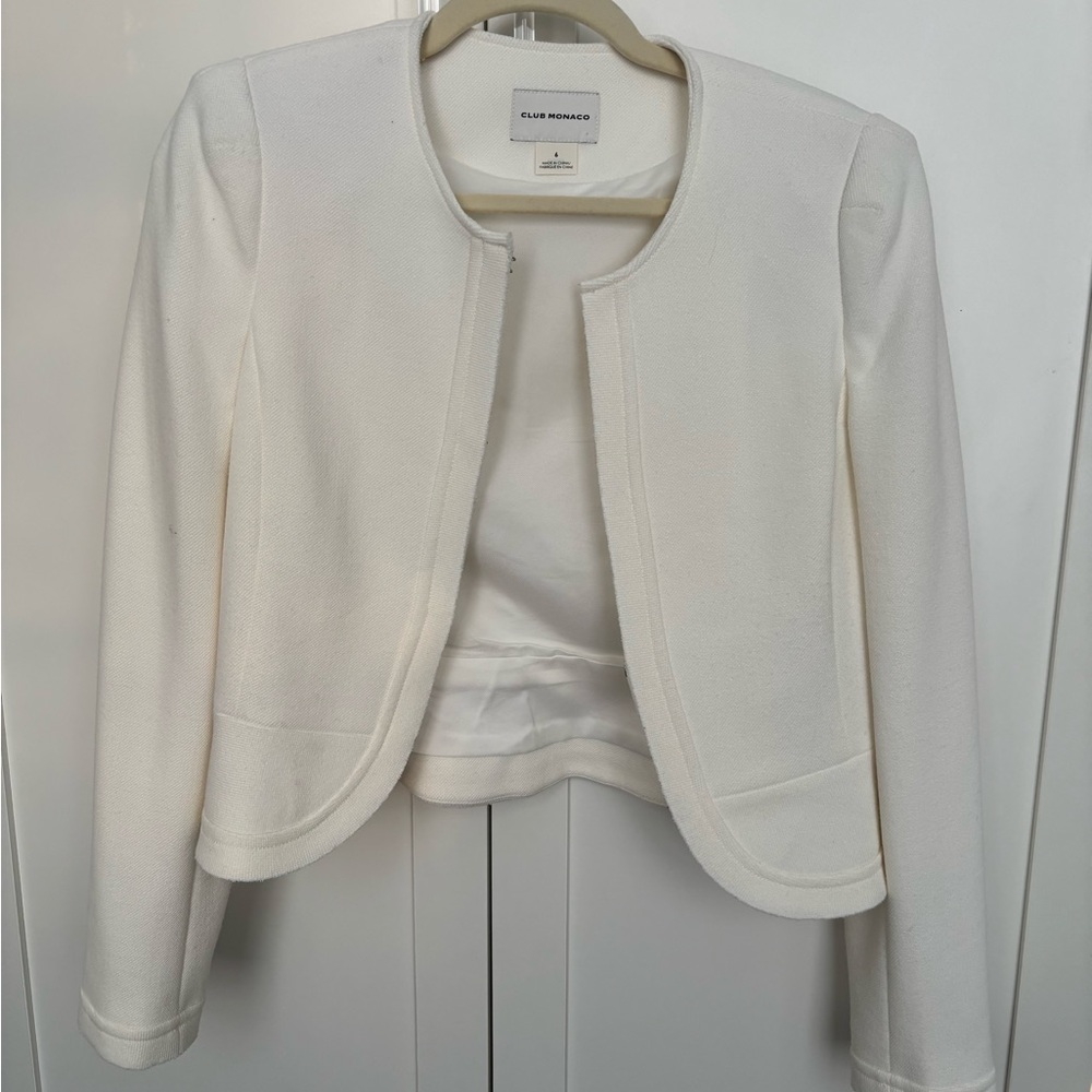 Club Monaco Women's White Jacket